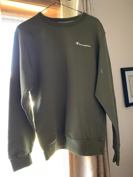 Champion Other - Champion Unisex Olive Green Powerblend Crewneck Sweatshirt - Size S